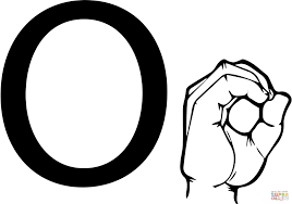 coloriage asl lettre o coloriages a imprimer gratuits contour de peppa pig imprimable