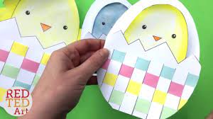 You can also find faith based cards using crosses, jesus, and inspiring psalms. Weaving Chick Cards With Template Easy Easter Card Diy Ideas Youtube