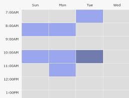 Basic Schedule Calendar Plugin With Jquery Weekly Scheduler Schedule Calendar Jquery Plugins