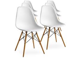 Acquista direttamente online l'arredamento per tutta la tua casa: Lot De 6 Chaises Scandinaves Blanches Style Eiffel Vente De Life Interiors Conforama