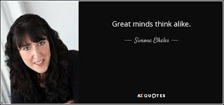 Check spelling or type a new query. Simone Elkeles Quote Great Minds Think Alike