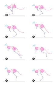 How To Draw Animals Kangaroos And Koalas Kangaroo Drawing Animal Drawings Kangaroo