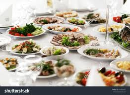 Catering Service Restaurant Table With Food Huge Amount Of Food On The Table Plates Of Food Dinner Time Restaurant Catering Dinner Time Catering Services