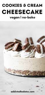 Cookies And Cream Cheesecake Recipe Cookies And Cream Cheesecake Sugar Free No Bake Desserts Oreo Recipes