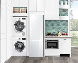 Photo 2 Of 7 In Bosch S Streamlined Kitchen And Laundry Appliances Tiny House Appliances Apartment Laundry Room Decor Tiny Kitchen