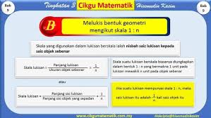 Cikgu Matematik Tingkatan 3 Bab 9 Lukisan Berskala