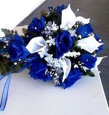 Maybe you would like to learn more about one of these? 12 Bushes 84 Pcs Navy Blue Artificial Silk Rose Flowers With Green Lea Chaircoverfactory