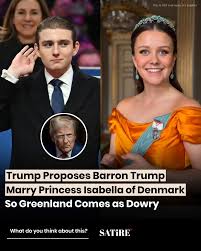 Trump i propozon Barron Trump të martohet me Princeshën Isabella të Danimarkës
