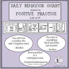 Positive Behavior Chart For Daily Use