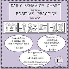 positive behavior chart for daily use