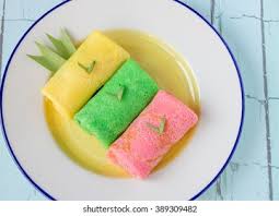 Terdapat aneka kreasi dalam cara membuat dadar. Colorful Kue Dadar Gulung Dessert Made Stock Photo Edit Now 389309482