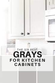 The Six Best Paint Colors For Gray Kitchen Cabinets Painted Kitchen Cabinets Colors Kitchen Cabinet Colors Grey Painted Kitchen