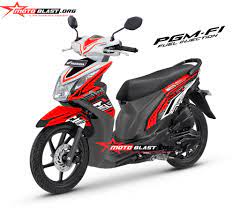 Dari desain sendiri motor beat fi lebih elegan dibandingkan dua tipe lainnya. Modifikasi Motor Matic Beat Fi Techno Red