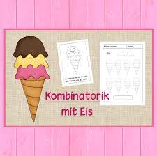 Male die gewürfelten aufgaben auf und rechne plus (+). Kombinatorik Mit Eis Frau Locke