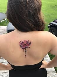 Fee, which will go toward your tattoo, if you make your appt. My Dark Lotus Spine Tattoo Tattoos Lotus Blossom Tattoos Spine Tattoo