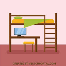 We carefully collected 301 cliparts about bedroom so you can use them for study, work, fun and entertainment for free. Kids Bedroom Vector Clip Art Free Vector Image In Ai And Eps Format Creative Commons License