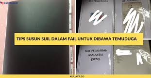 Macam mana cara daftar spa8i untuk apply kerja kerajaan? Tips Susun Sijil Dalam Fail Untuk Dibawa Temuduga