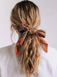 Bandana Scarf Orange Paisley James Alma Clothing Hair Styles Scarf Hairstyles Curly Hair Styles