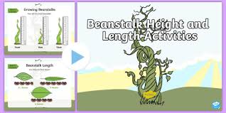 ks1 beanstalk height and length activity powerpoint maths