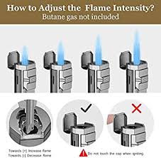 This is known to cause deep burns within the cigar, canoeing, and an uneven light. Pipita Windproof Cigar Lighter Triple 3 Torch Jet Red Flame Refillable Butane Gas Metal Cigarette Lighter With Punch Buy Online At Best Price In Uae Amazon Ae