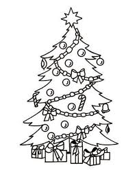 Magical Christmas Tree Coloring Pages Gift Christmas Tree Coloring Page Christmas Tree Drawing Tree Coloring Page