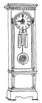 Floor Grandfather Clock Coloring Pages Color Luna In 2020 Grandfather Clock Tattoo Grandfather Tattoo Clock Drawings