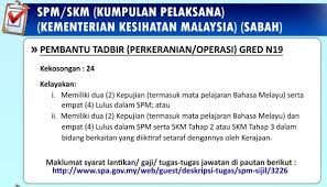Ketahui apa syarat kelayakan, tugas dan gaji pembantu tadbir n19. Iklan Peluang Kerjaya Dalam Perkhidmatan Awam Original Sabahan
