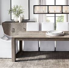 Rh S Herringbone Rectangular Dining Table Our Collection 39 S Timeless Pattern Restoration Hardware Dining Room Rectangular Dining Table Dining Room Furniture