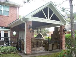 Collection by valerie schmidt • last updated 2 days ago. Gable Roof Patio Cover With Outdoor Kitchen Fireplace Texas Custom Patios