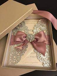 Pin By Miriama Kadlicova On Enfeites Box Wedding Invitations Wedding Invitation Trends Wedding Invitation Ribbon