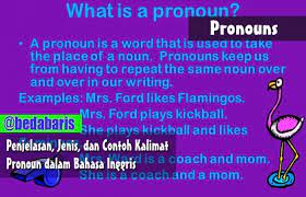 Pada kesempatan kali ini ibi akan membahas tentang kumpulan contoh kalimat personal pronoun. Pronoun Penjelasan Jenis Dan Contoh Kalimatnya Dalam Bahasa Inggris