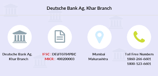 The process of transferring money need not be a long and arduous one anymore thanks to the introduction of neft and deutsche bank, the influential german lender may have only 17 branches in india, a mere 17 ifsc codes, but the bank has registered an impressive. Deutsche Bank Ag Khar Ifsc Code Deut0784pbc
