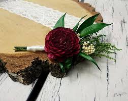 It was created by stylist alicia layne of san diego, ca. Dark Burgundy Groom S Boutonniere Preserved Greenery Sola Etsy Burgundy Wedding Flowers Groom Boutonniere Prom Flowers Corsage
