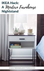 Ikea Hack A Vikhammer Nightstand Makeover In 2020 Nightstand Makeover Ikea Hack Ikea Hack Nightstand