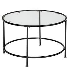 Enjoy free shipping on most stuff, even big stuff. Seyurigaoka Round Wrought Iron Coffee Table 2 Layers Tempered Glass Table Walmart Com Walmart Com