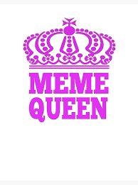 Meme Queen T Shirt With Pink Crown Art Board Print By Dan66 Redbubble