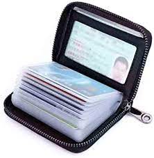 Whatever you're shopping for, we've got it. Men Credit Card Holder Zipper Wallet Rfid Genuine Leather Small Id Card Case Womens Black At Amazon Women S Clothing Store