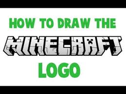 How To Draw The Minecraft Logo Youtube