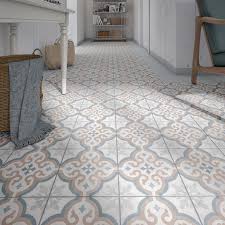 Carrelage Sol Mur Gris Et Bleu Effet Carreau De Ciment Patrimony L 20 X L 20 Cm Leroy Merlin Carrelage Sol Carreau De Ciment Carrelage