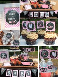 Girl Baby Q Baby Shower Decorations In Pink Banner Cupcake Etsy Coed Baby Shower Baby Q Baby Shower Bbq