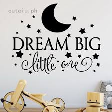 See more ideas about vinyl wall quotes, girls bedroom makeover, vinyl wall. 6 Color Dream Big Little One Quotes Wall Decor Bedroom Wall Sticker Diy Wall Art Home Decor Shopee Philippines