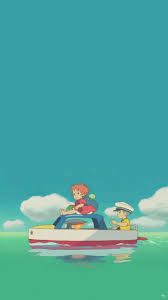 Night, reflection, moonlight, atmosphere, hayao 1600x900. Ponyo Phone Wallpapers Top Free Ponyo Phone Backgrounds Wallpaperaccess