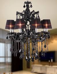 Black And Crystal Chandelier Maria Theresa 8 Light Black Crystal Chandelier Chandelier Diy Chandelier Black Crystal Chandelier