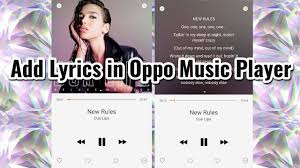 Add Lyrics In Oppo Music Player Youtube