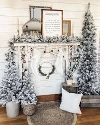 25 Inspiring Farmhouse Christmas Decor Ideas You Need To See Farmhouse Christmas Decor Trendy Christmas Decor Blue Christmas Decor