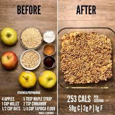 Maybe you would like to learn more about one of these? Josh Cortis On Instagram Lower Calorie Apple Crisp Here Is A Super Simple Recipe For Dessert After Your Dinner I Healthy Snacks Recipes Calories Apple Food