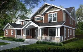 Modest footprints make bungalow house plans and the related prairie and craftsman styles ideal for small or narrow lots. Craftsman Bungalow House Plans Home Design Ddi 106 222 17434