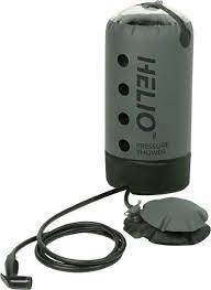 The Helio Pressure Shower Comes In A Small Lightweight Kit And Provides 5 7 Minutes Of Steady Wat Camping Shower Camping Accessories Portable Camping Shower