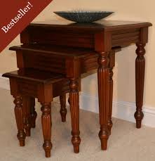 Never miss new arrivals that match exactly what you're looking for! Mahogany Nest Of Tables With Pillar Detail