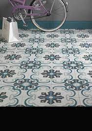 Moroccan style colorful retro flowers pattern tiles floor wall sticker 20*20cm*6pcs kitchen stair toilet poster vinyl art decal. Moroccan Tiles Patterned Encaustic Cement Flooring Uk